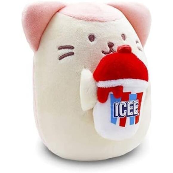 Anirollz x ICEE Kittiroll Cat Squishy Ball Plush 4.5" Cute Soft New - Picture 2 of 6